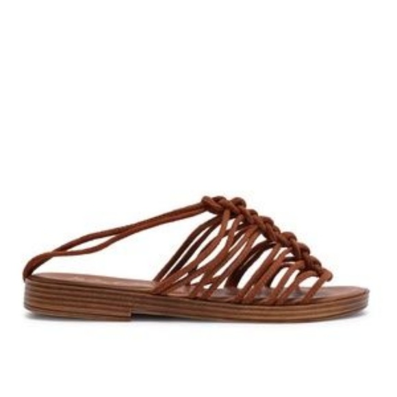 Matisse Saddle Leather Lace Up Sandals 7M - Picture 4 of 4